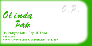olinda pap business card